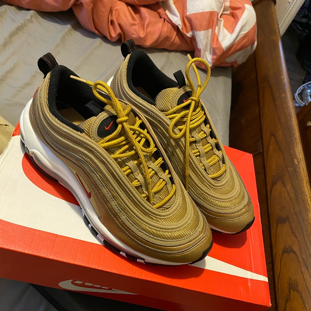 AIR MAX 97 OG QS GS 'METALLIC GOLD'